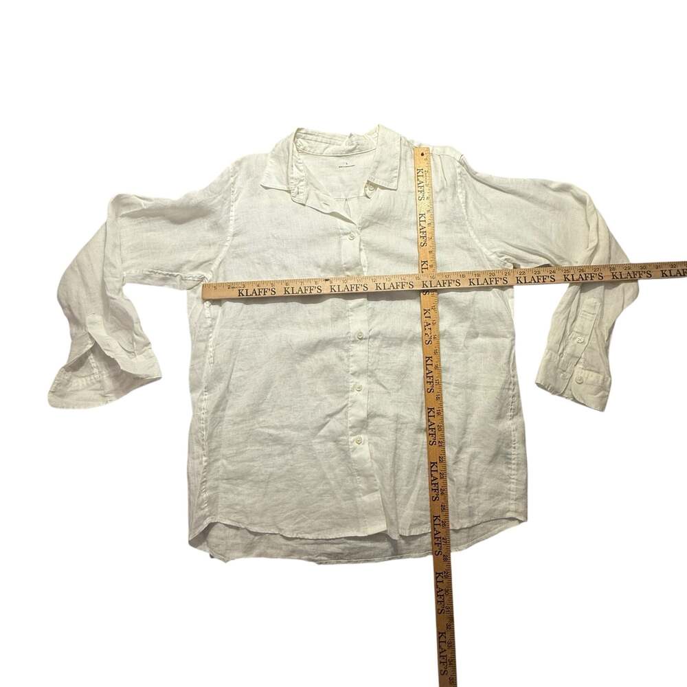 Large Premium 100% Linen Long Sleeve Button Up Shirt